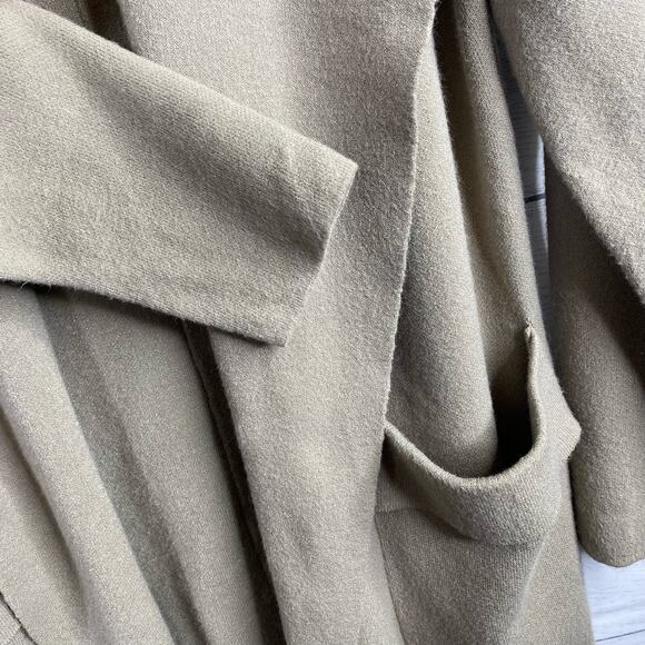 Twelve Love Womens size Small Long Line Open Cardigan Tan Beige Vanilla Girl - Picture 10 of 12